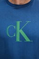 Bombažna kratka majica Calvin Klein Jeans modra LV04RC857G
