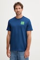 Calvin Klein Jeans t-shirt bawełniany nadruk niebieski LV04RC859G