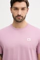 Bavlněné tričko Calvin Klein Jeans růžová LV04RC272G