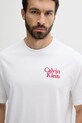Odzież Calvin Klein Jeans t-shirt bawełniany LV04RC808G biały