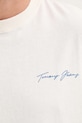 Tommy Jeans t-shirt bawełniany DM0DM21868 beżowy