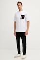 Βαμβακερό μπλουζάκι Karl Lagerfeld DISNEY 553270.755097 λευκό AW25