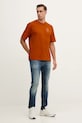 Βαμβακερό μπλουζάκι BOSS Orange 50546370 πορτοκαλί AW25