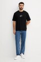 Памучна тениска BOSS Orange 50546370 черен AW25