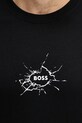 Памучна тениска BOSS Orange 50546370 черен