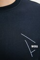 BOSS Orange tricou din bumbac 50546374 bleumarin