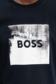 Bavlnené tričko BOSS Orange tmavomodrá 50546381