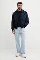 Bavlněné tričko BOSS Orange 50547087 námořnická modř AW25