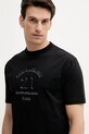 Karl Lagerfeld tricou din bumbac negru 553240.755160