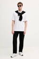 Karl Lagerfeld tricou din bumbac 553225.755151 alb AW25