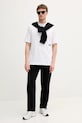 Karl Lagerfeld tricou din bumbac 553225.755151 alb AW25
