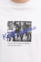 Bavlnené tričko Karl Lagerfeld 553225.755143 biela