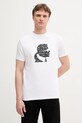 Тениска Karl Lagerfeld стандартна бял 553235.755042