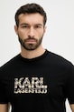 Karl Lagerfeld tricou din bumbac negru 553225.755036