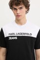 Karl Lagerfeld Jeans t-shirt bawełniany czarny A3M17004