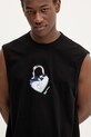 Karl Lagerfeld Jeans tricou din bumbac negru A3M17026