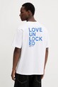 Îmbrăcăminte Karl Lagerfeld Jeans tricou din bumbac A3M17038 alb