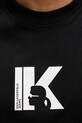 Бавовняна футболка Karl Lagerfeld Jeans A3M17057 чорний