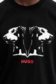 Bavlnené tričko HUGO 50542734 čierna