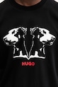 HUGO tricou din bumbac 50542734 negru