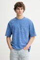 G-Star t-shirt bawełniany bawełna fioletowy D26031.C756
