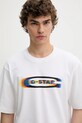Odzież G-Star t-shirt bawełniany D26039.C784 biały
