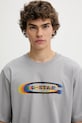G-Star tricou din bumbac gri D26039.C784