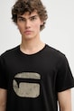 G-Star tricou din bumbac negru D26041.C506