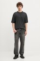 Hugo Blue t-shirt bawełniany 50542638 szary AW25