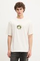 Odzież Hugo Blue t-shirt bawełniany 50543496 beżowy