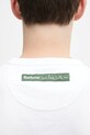 Barbour t-shirt bawełniany x Paul Smith T-Shirt MTS1525WH11 biały