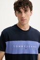 Tommy Jeans t-shirt in cotone blu navy DM0DM21933