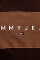 Бавовняна футболка Tommy Jeans DM0DM21933 коричневий
