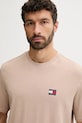 Îmbrăcăminte Tommy Jeans tricou din bumbac DM0DM21975 maro