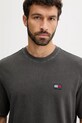 Îmbrăcăminte Tommy Jeans tricou din bumbac DM0DM21975 gri