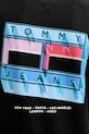 Памучна тениска Tommy Jeans DM0DM21980 черен