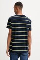 Oblečení Bavlněné tričko Tommy Jeans DM0DM21983 námořnická modř