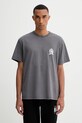 Ρούχα Βαμβακερό μπλουζάκι Tommy Jeans DM0DM21986 γκρί