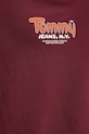 Bombažna kratka majica Tommy Jeans DM0DM22049 bordo
