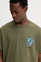 Бавовняна футболка Tommy Jeans зелений DM0DM22060