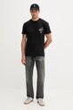 Tommy Jeans t-shirt bawełniany DM0DM22120 czarny AW25