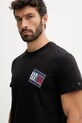 Oblečenie Bavlnené tričko Tommy Jeans DM0DM22127 čierna