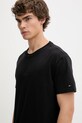 Βαμβακερό μπλουζάκι Tommy Jeans μαύρο DM0DM22138