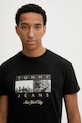 Tommy Jeans t-shirt bawełniany czarny DM0DM22464