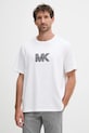 Βαμβακερό μπλουζάκι Michael Kors βαμβάκι λευκό CT552LN1V2