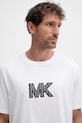 Βαμβακερό μπλουζάκι Michael Kors λευκό CT552LN1V2