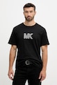Βαμβακερό μπλουζάκι Michael Kors βαμβάκι μαύρο CT552LN1V2