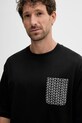 Michael Kors t-shirt bawełniany czarny CT552LM1V2