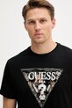 Guess tricou din bumbac negru M5YI15.I3Z14