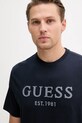 Îmbrăcăminte Guess tricou din bumbac M5YI17.I3Z14 bleumarin